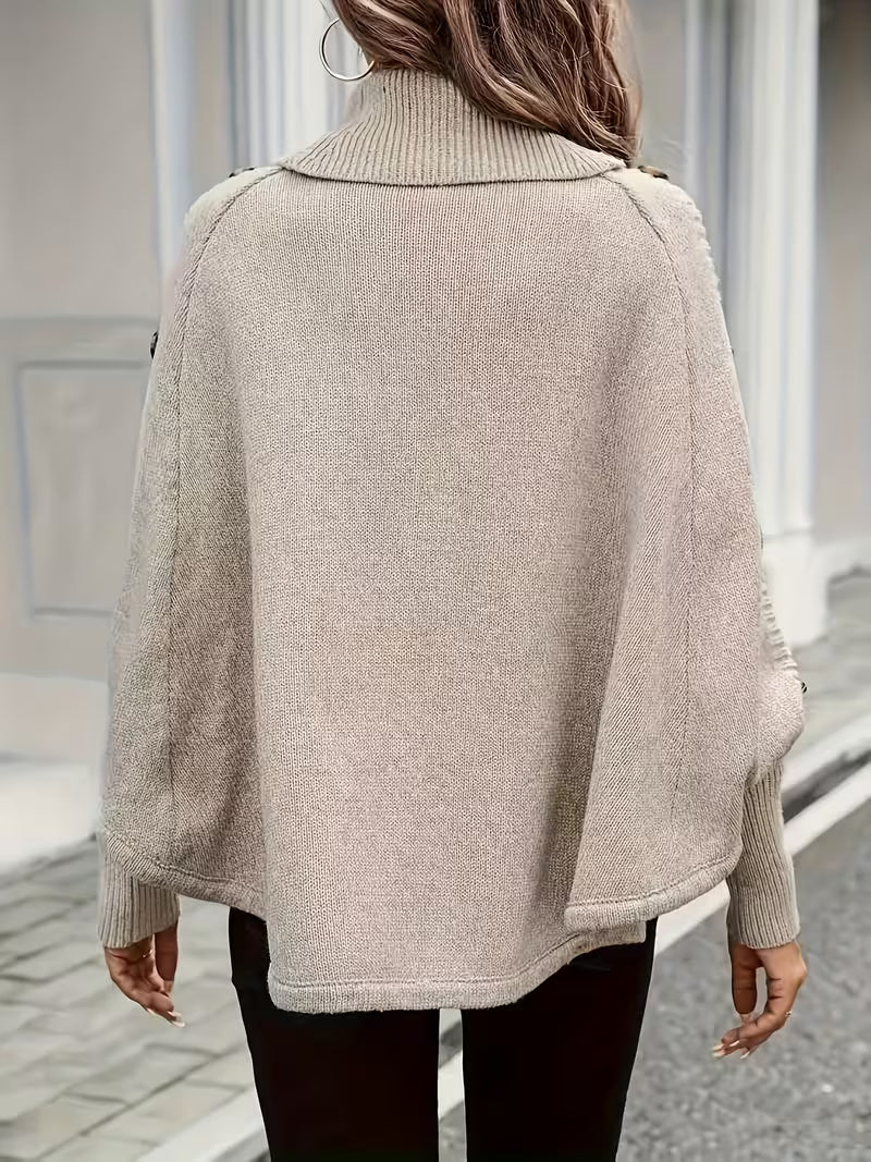 Lolana – Pull à col montant avec détail torsadé