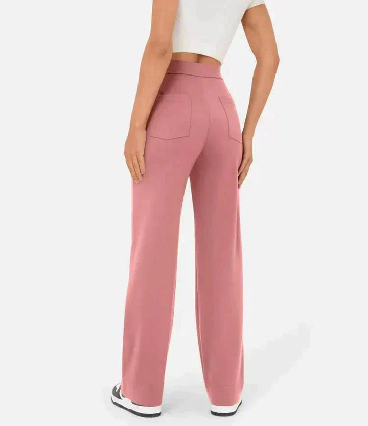 Pantalons Amples Taille Haute | Ajustement Polyvalent | Tenue Décontractée à Bureau
