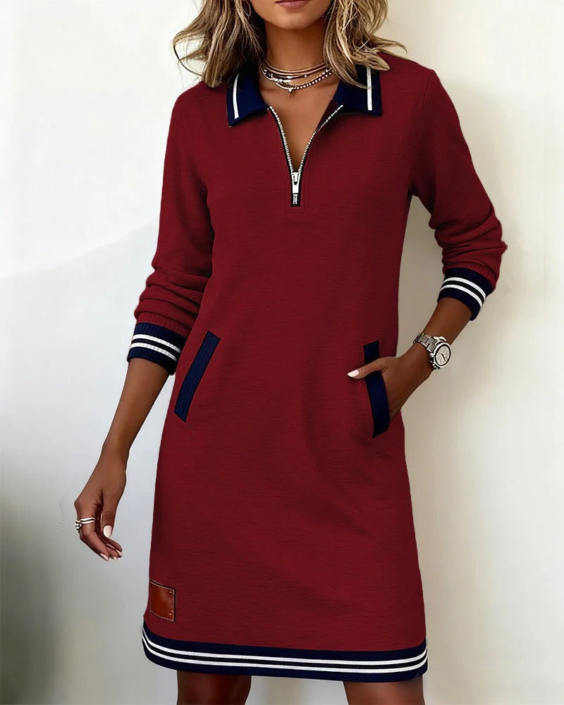Lucy | Robe en Coton à Manches Longues