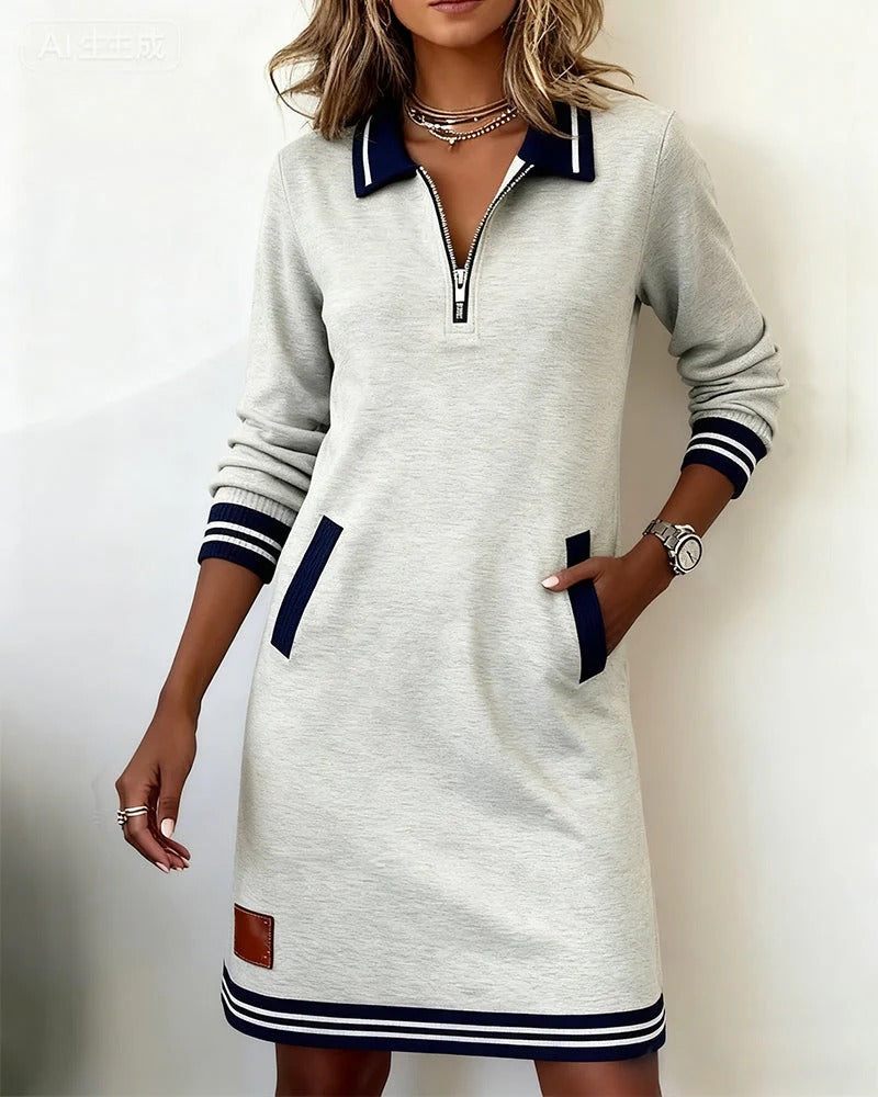 Lucy | Robe en Coton à Manches Longues