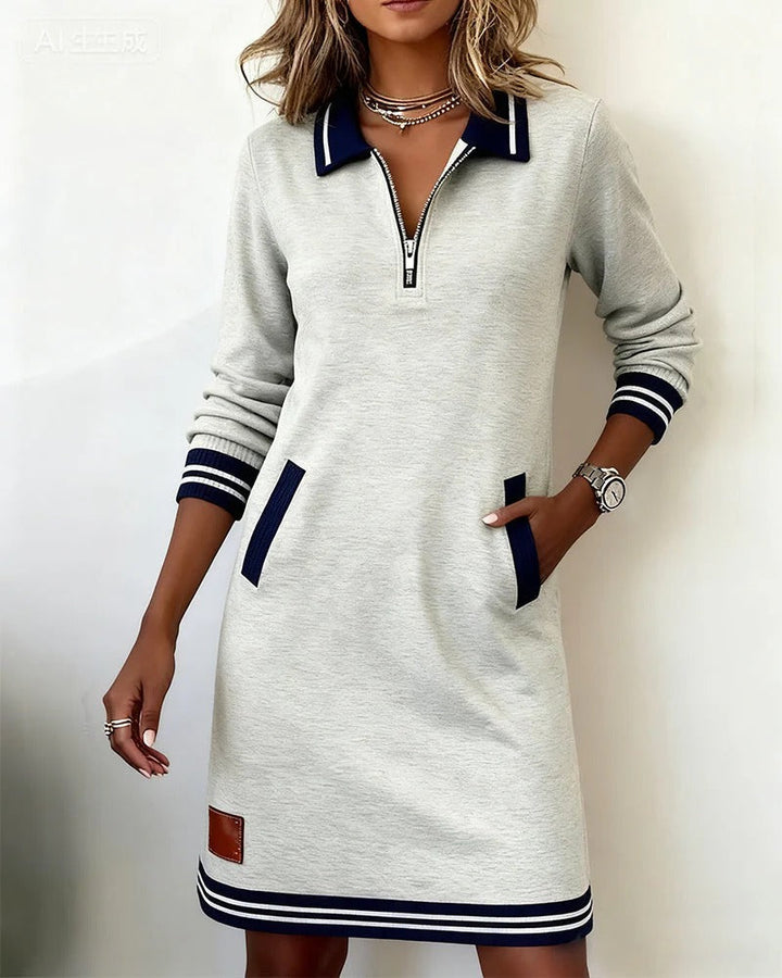 Lucy | Robe en Coton à Manches Longues