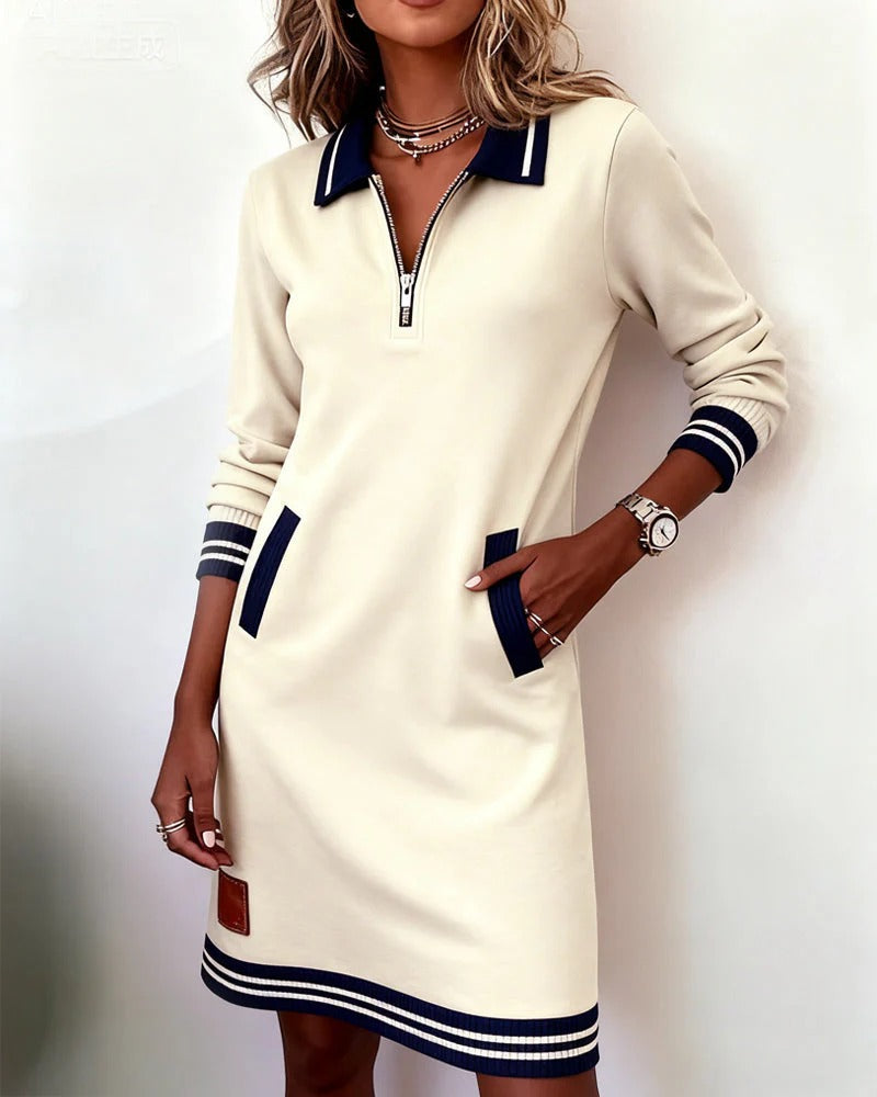 Lucy | Robe en Coton à Manches Longues