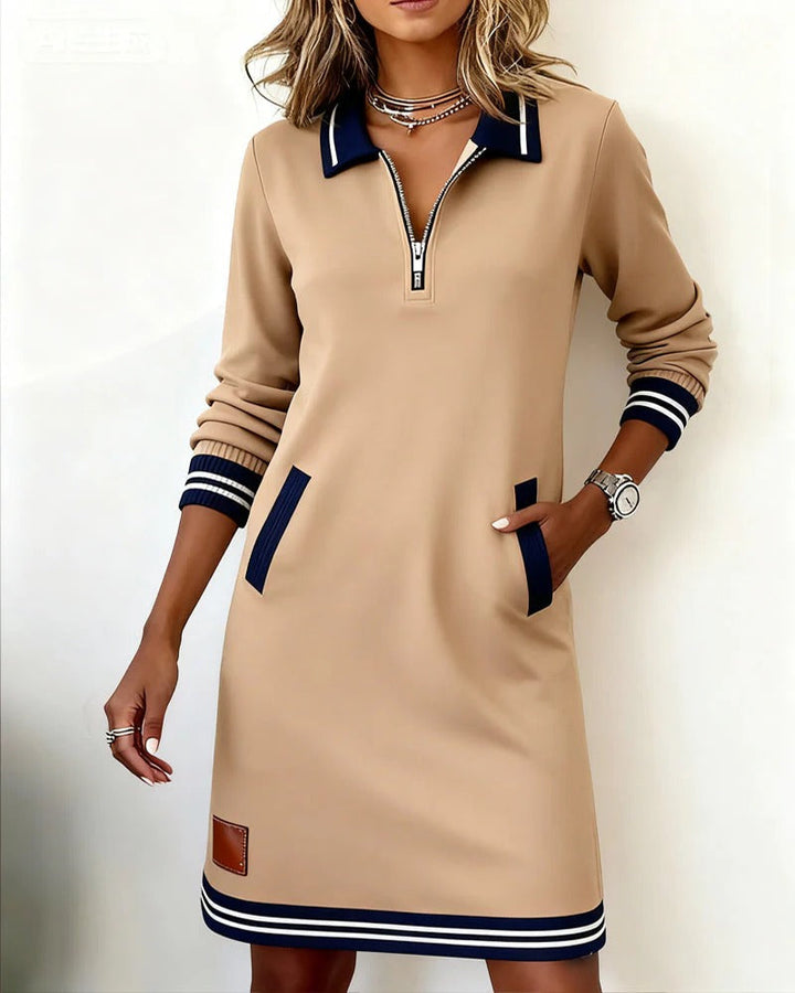 Lucy | Robe en Coton à Manches Longues