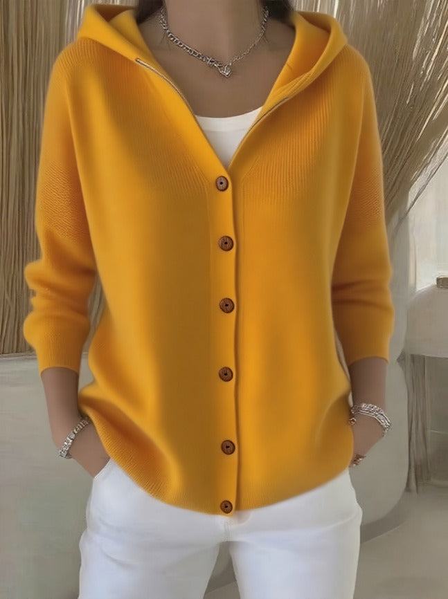 Florence™ | Cardigan Douillet à Capuche – Élégance & Confort au Quotidien