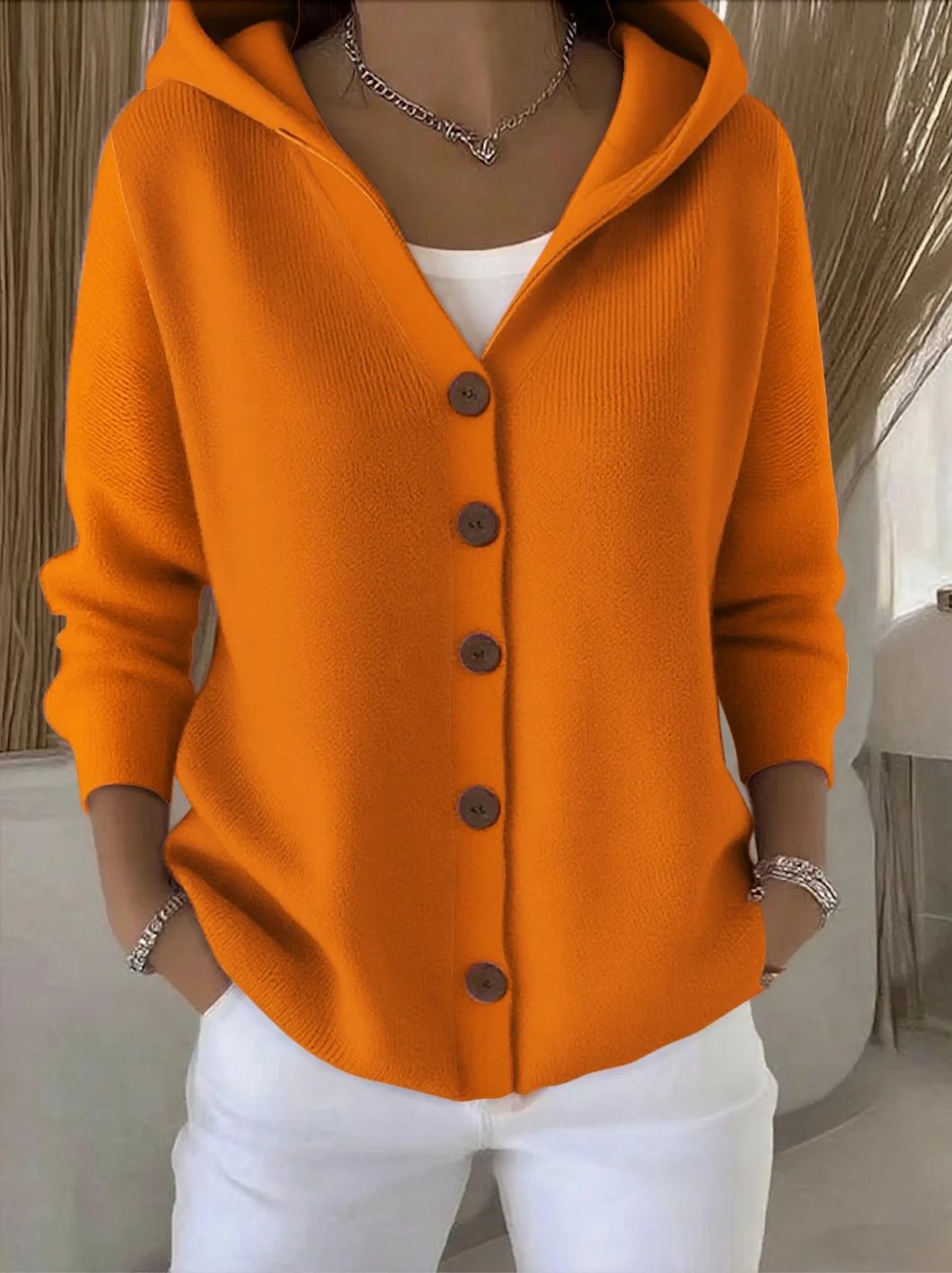 Florence™ | Cardigan Douillet à Capuche – Élégance & Confort au Quotidien