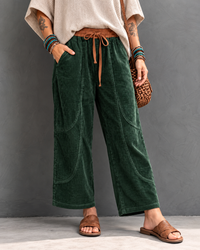 Marae | Ladies Corduroy Trousers with Elastic Waist