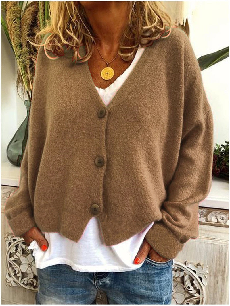 Mariah oversized cosy cardigan in Camel