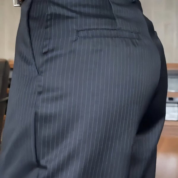 Mathilda | Pantalon élégant à rayures flatteur pour la silhouette