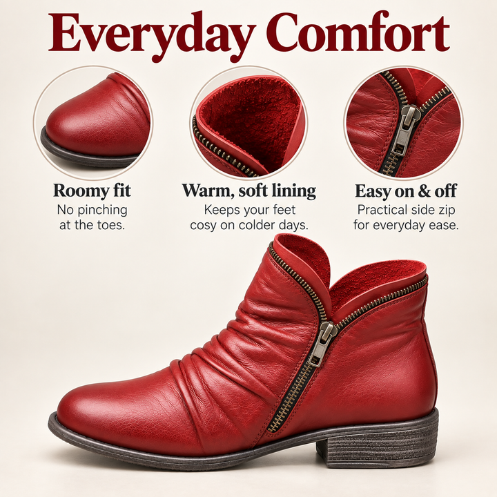 Melinda slouch zip ankle boots
