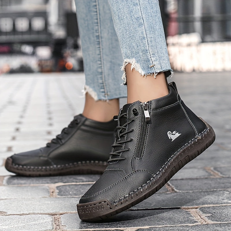 Mirelle comfort zip trainers in Black