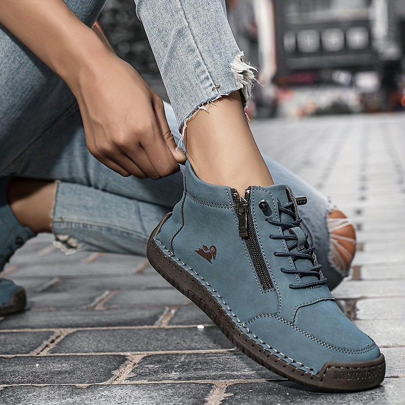 Mirelle comfort zip trainers in Blue