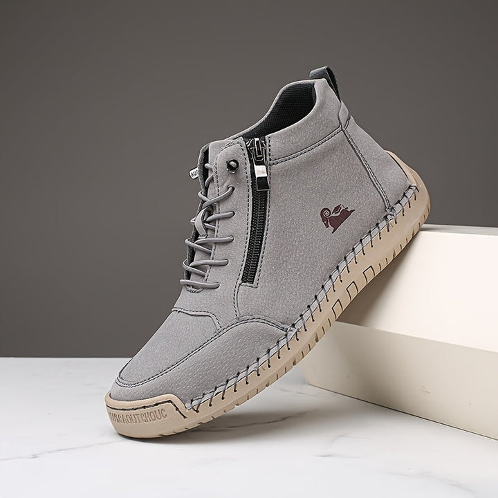 Mirelle comfort zip trainers in Grey