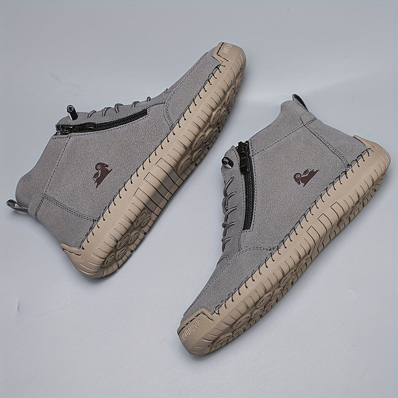 Mirelle comfort zip trainers in Grey
