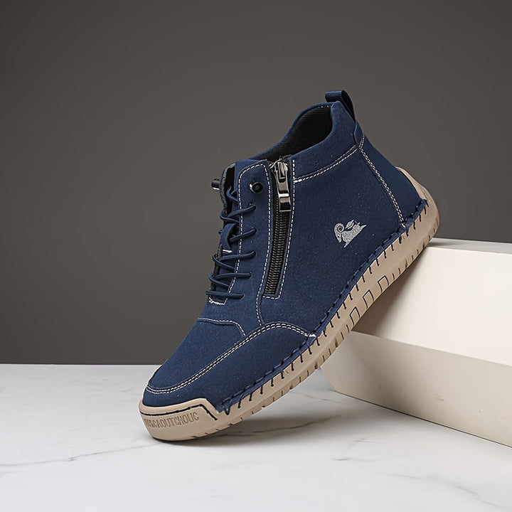 Mirelle comfort zip trainers in Royal Blue