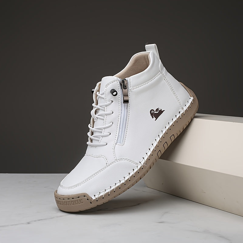 Mirelle comfort zip trainers in White