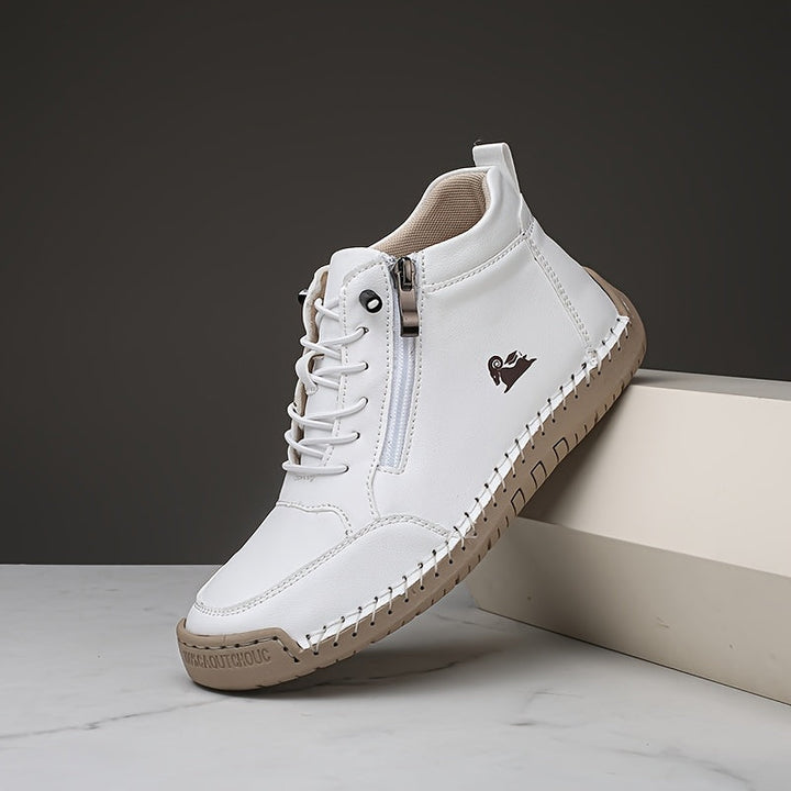 Mirelle comfort zip trainers in White