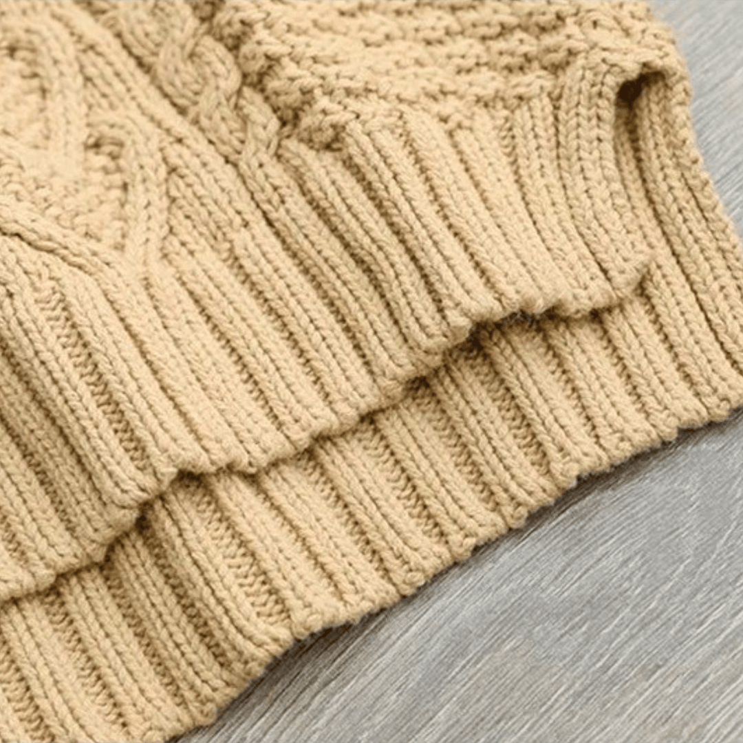 MADELEINE™ | Pull Tricoté à Mailles Torsadées