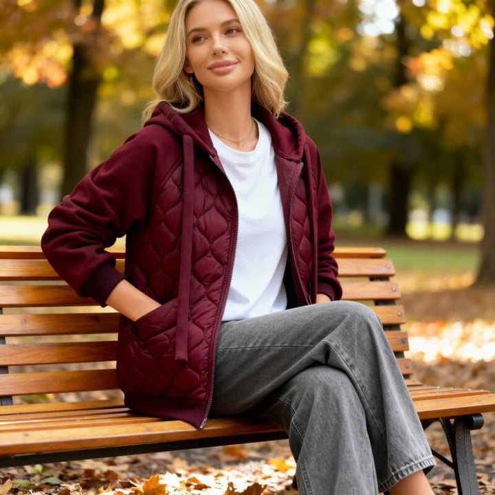 NATALIE | Veste Matelassée à Capuche