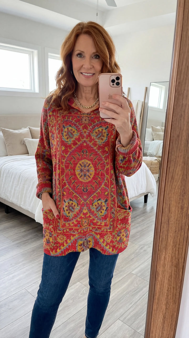 Aimee - Cozy Hooded Knit Sweater