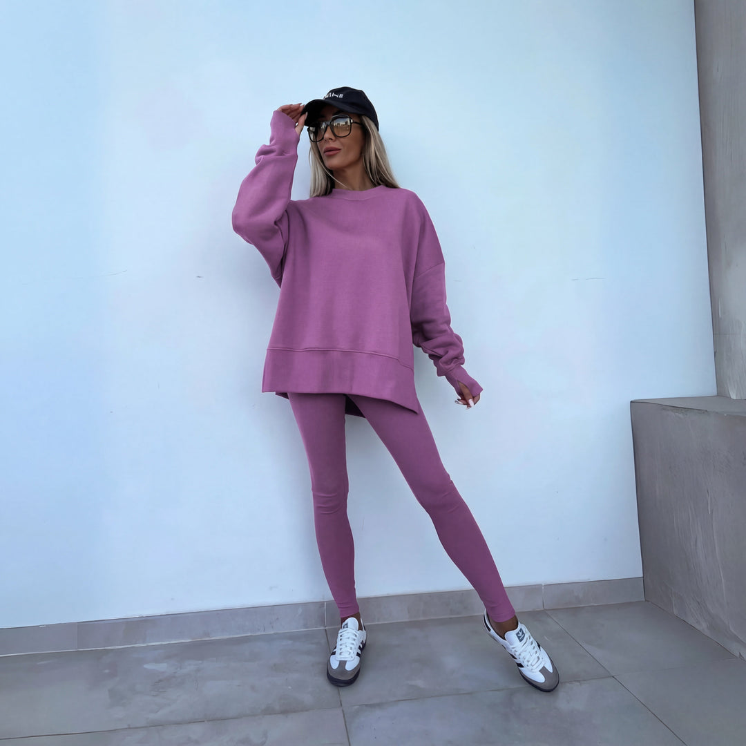 YACHI™ – Ensemble Décontracté Sweat à Manches Longues & Pantalon
