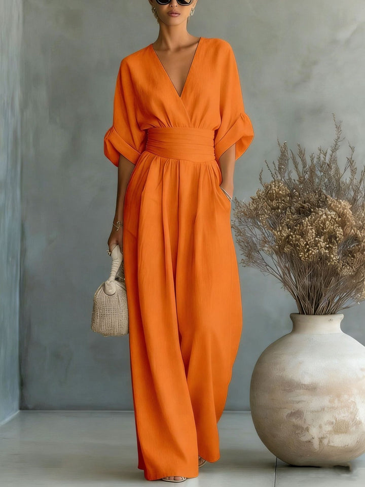 Georgina™ | Elegant Jumpsuit with V Neck