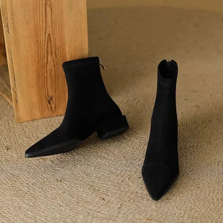 Palelle pointed-toe ankle boots in Black