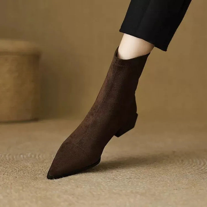 Palelle pointed-toe ankle boots in Brown