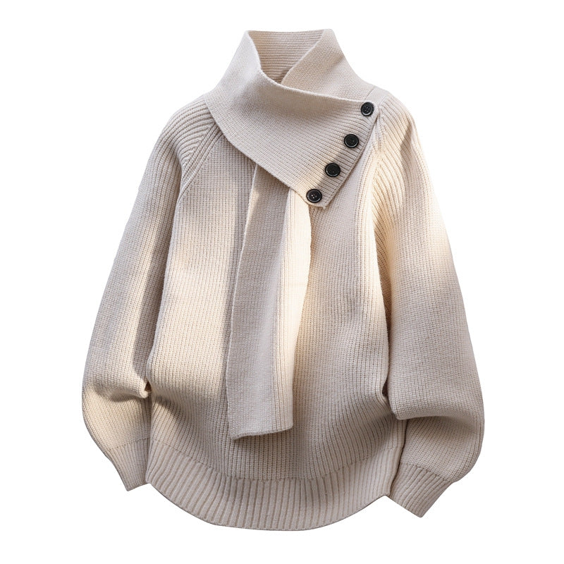 Arielle™ | Pull Confort à Col Écharpe