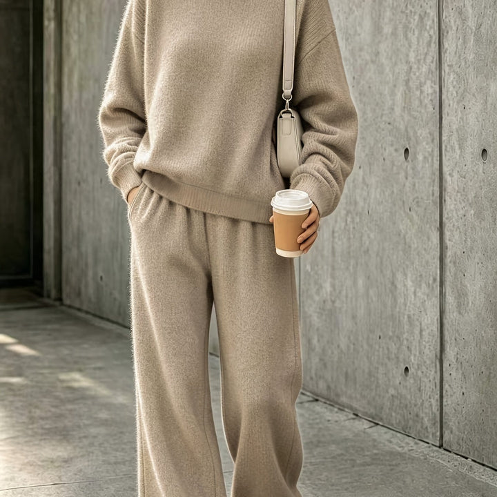 Robien two-piece autumn outfit in Camel