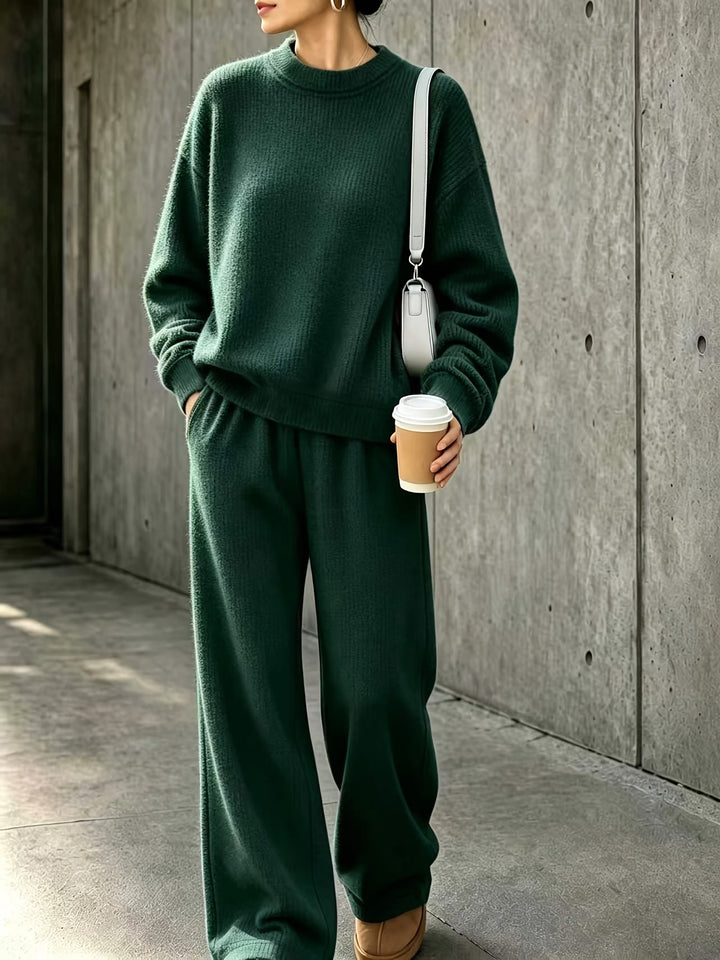 Robien two-piece autumn outfit in Dark Green
