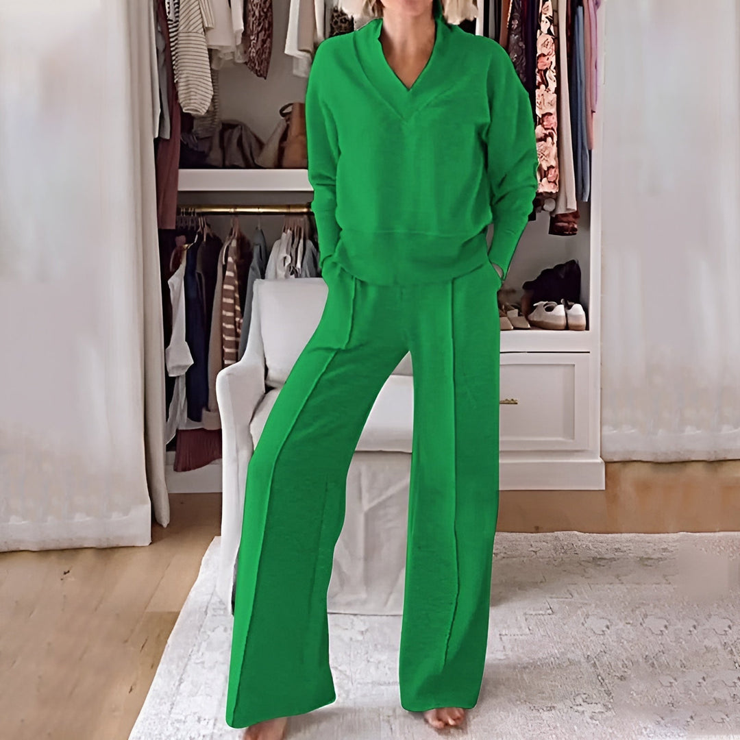 ALLIA – Ensemble Détente à Pantalon Large