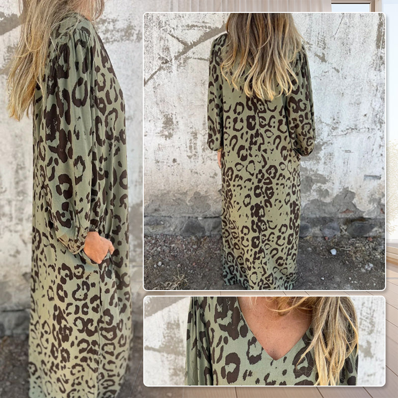 JOLY | Robe fluide avec décolleté en V et poches.