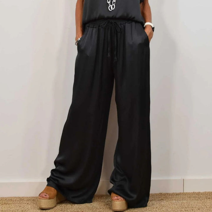 Rita™ Ensemble Élégant en Deux Pièces | Blouse Fluide et Pantalon Large