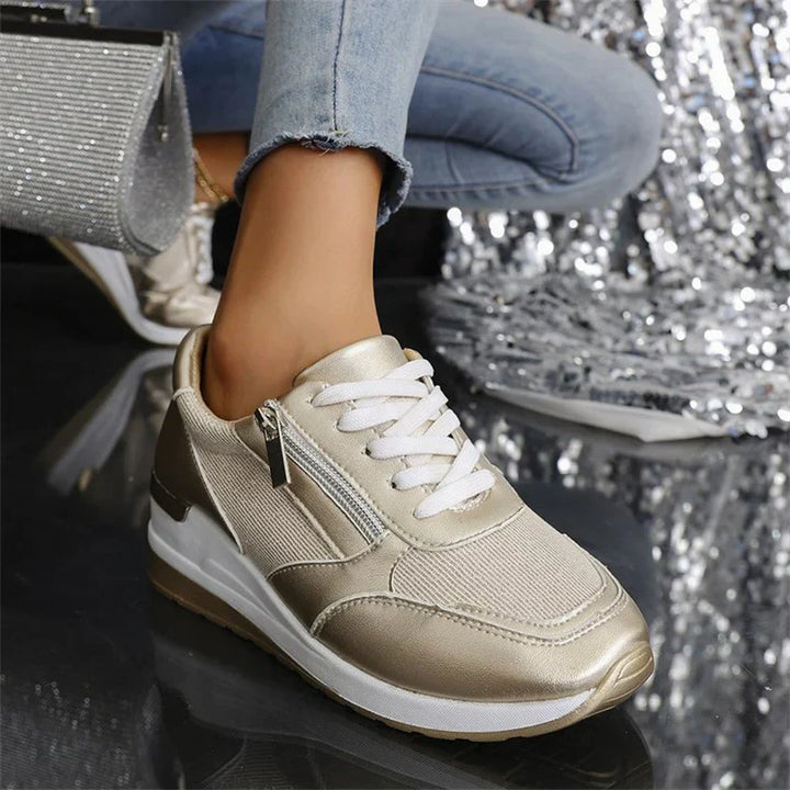 Anne™ | Baskets confortables à lacets avec fermeture latérale
