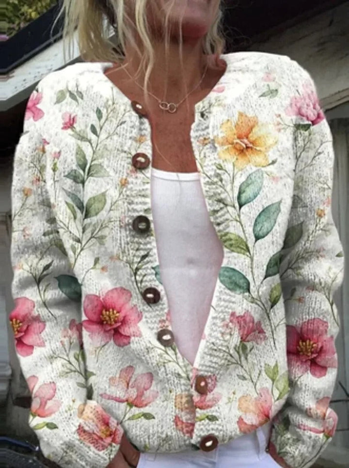 KENZA | Gilet élégant à imprimé fleuri