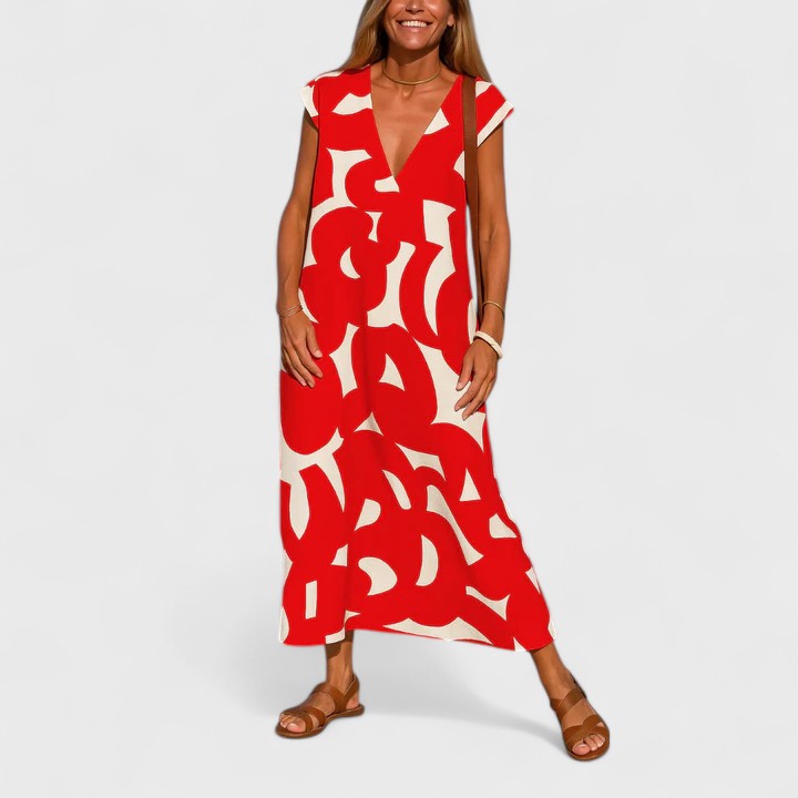Valery™ | Robe V-Décolleté Fluide