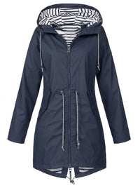 Margaret | Ladies Hooded Drawstring Rain Coat