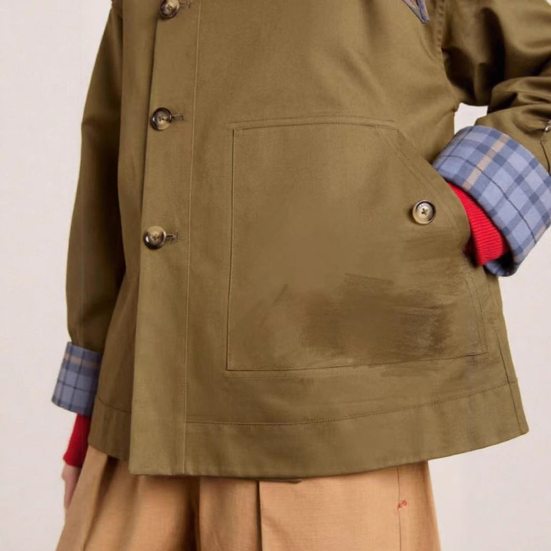 Lorna oversized double-breasted utility coat