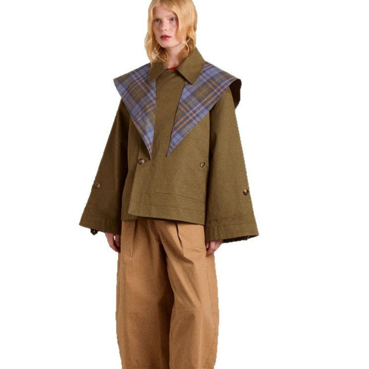 Lorna oversized double-breasted utility coat