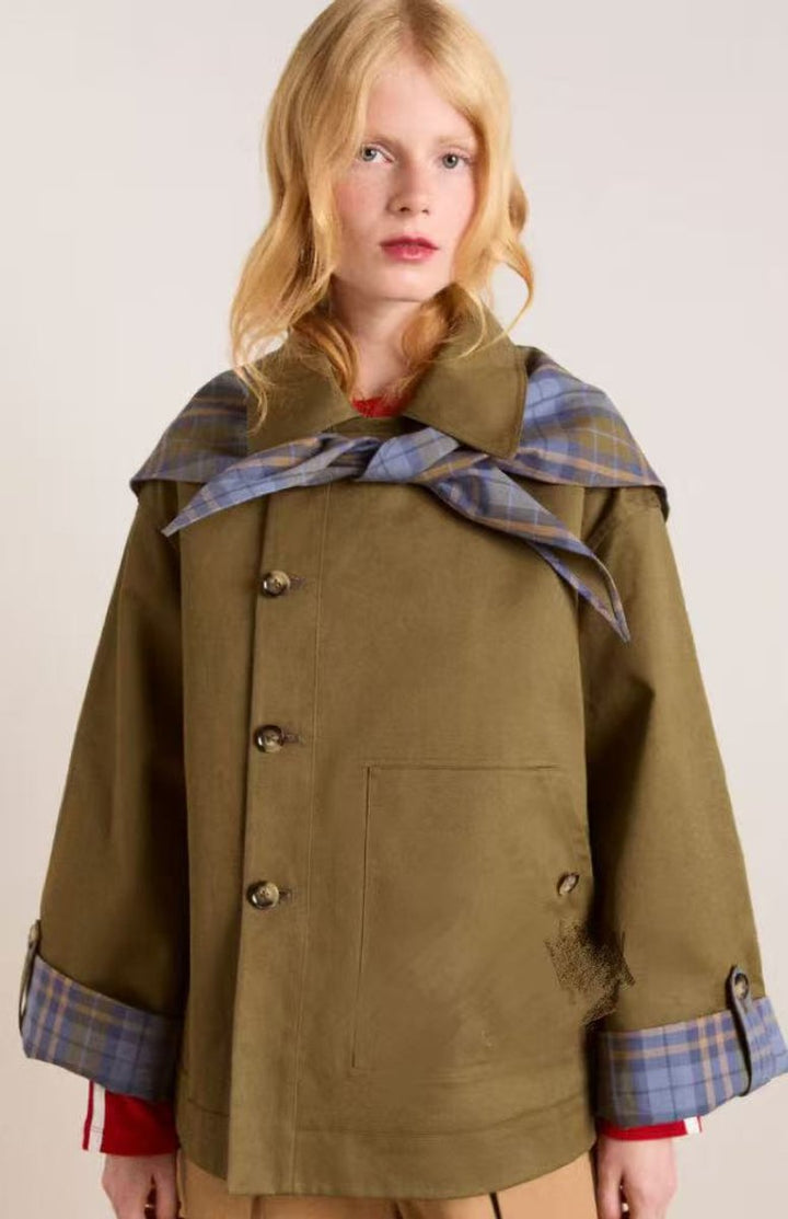 Lorna oversized double-breasted utility coat