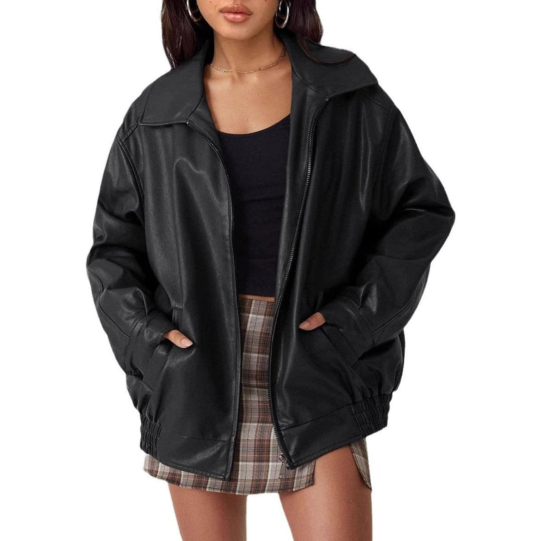 Nicola relaxed zip-up bomber jacket