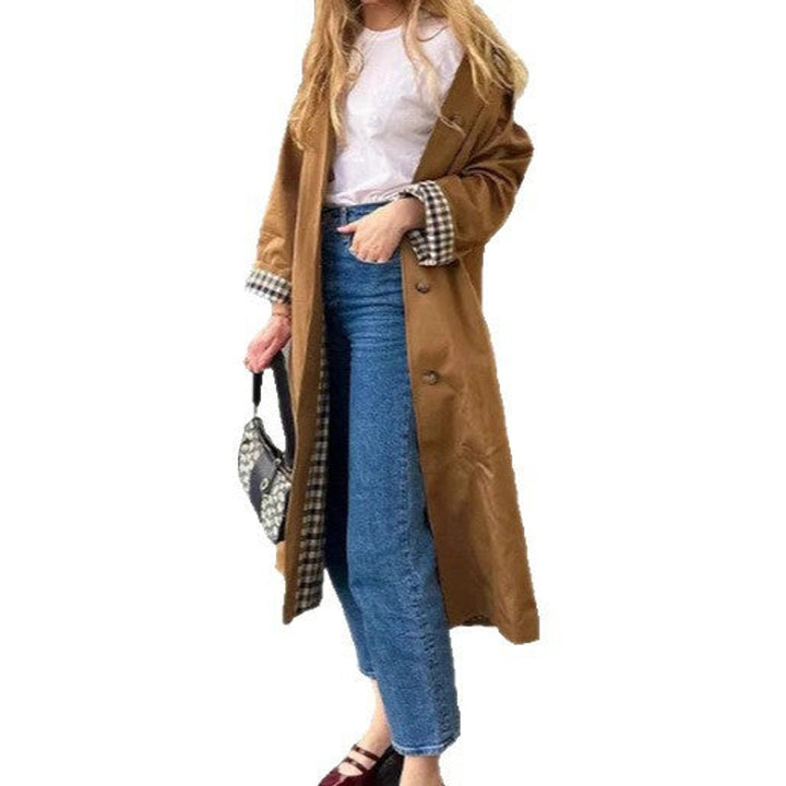 Lucia refined oversized long trench coat