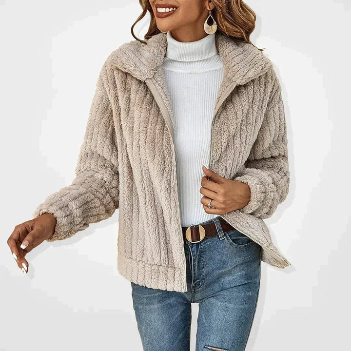 Roberta cosy zip-up jacket