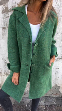 Lucille | Ladies Relaxed Longline Lapel Coat