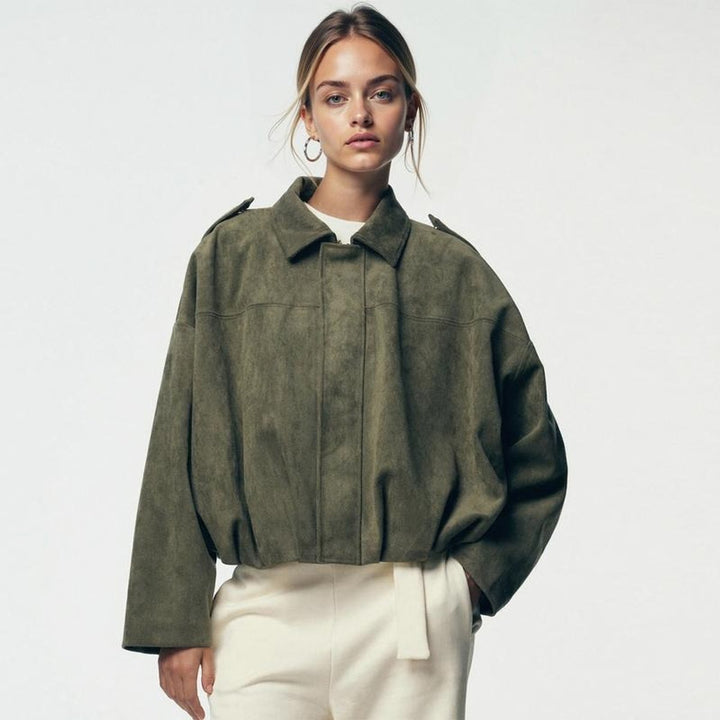 Louisa relaxed oversized bomber jacket